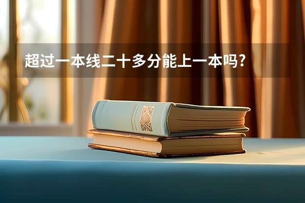 超过一本线二十多分能上一本吗?