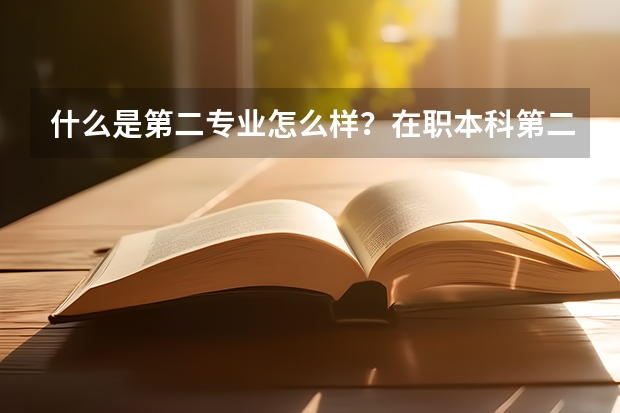 什么是第二专业怎么样？在职本科第二专业怎么报名？