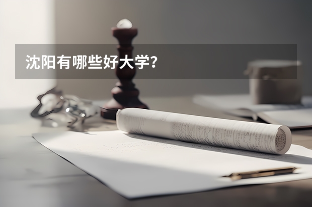 沈阳有哪些好大学？